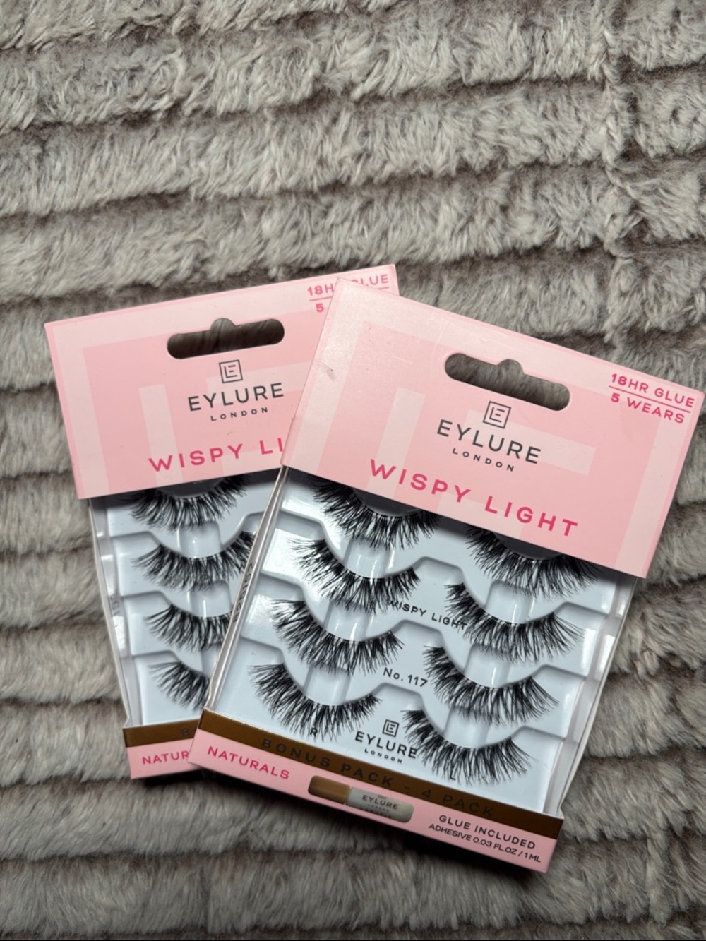 Eylure Wispy Light False Eyelashes - Black — Lot of 2
